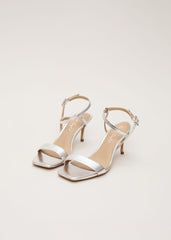 Silver Metallic Heel - Silver