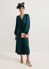 Gracie Sunray Dress - Dark Green