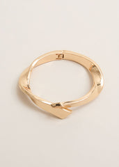 Gold Twisted Bangle - Gold