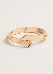 Gold Twisted Bangle - Gold