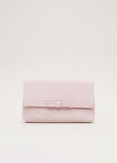 Grosgrain Bow Clutch - Pink
