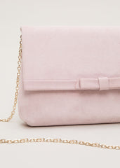 Grosgrain Bow Clutch - Pink