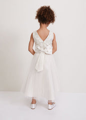 Iris Beaded Dress - Ivory
