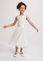 Iris Beaded Dress - Ivory