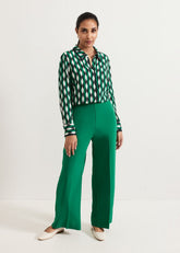 Petite Aubrielle Trouser - Green