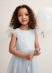 Kaya Sequin Dress - Pale Blue