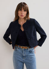 Ripley Boucle Jacket - Navy