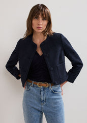 Ripley Boucle Jacket - Navy