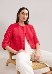 Ripley Boucle Jacket - Coral