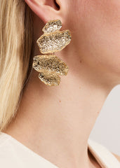 Statement Earrings - Gold