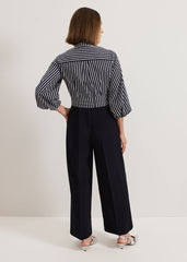 Bree Stripe Jumpsuit - Navy