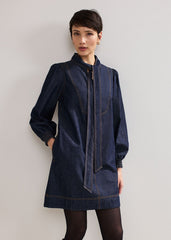 Peggie Denim Dress - Blue