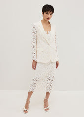 Gracie Lace Blazer - Ivory