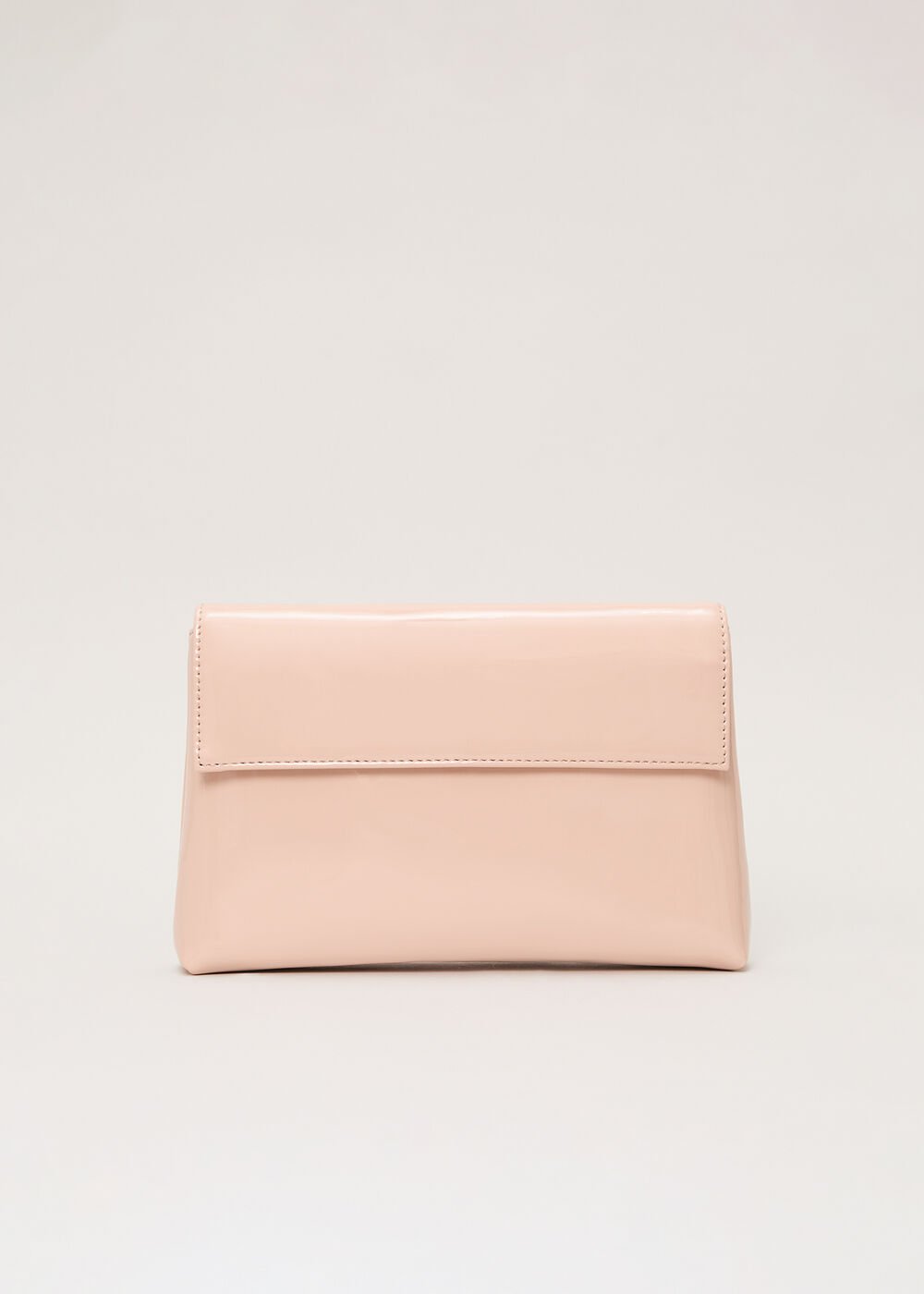 Pink Patent Clutch - Pale Pink