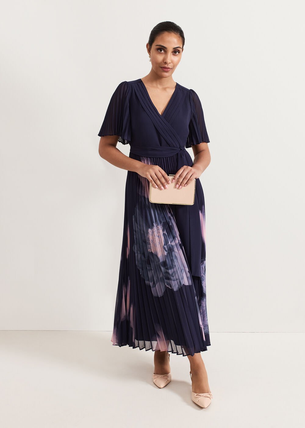 Petite Abigail Dress - Navy
