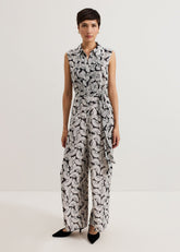 Janine Jumpsuit - Navy/Ivory