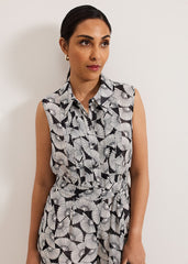 Petite Janine Jumpsuit - Navy/Ivory