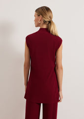 Lori Ribbed Tunic - Burgundy