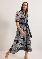 Skylar Midi Dress - Navy