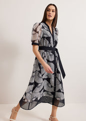 Skylar Midi Dress - Navy