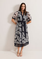 Skylar Midi Dress - Navy