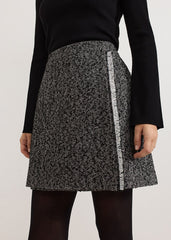 Ayame Textured Skirt - Black