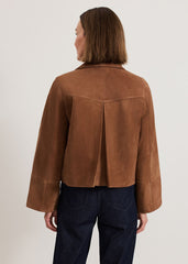 Indira Suede Jacket - Tan