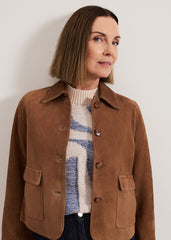 Indira Suede Jacket - Tan