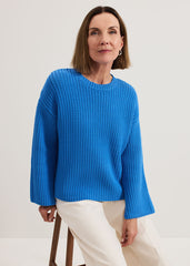 Gabby Textured Knit - Blue