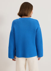 Gabby Textured Knit - Blue