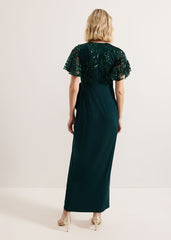 Minty Wrap Dress - Dark Green