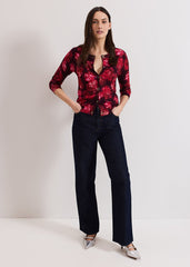 Dani Rose Cardigan - Red