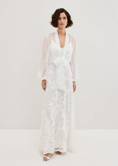 Arabella Silk Cover Up - Ivory