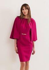 Veronica Cape Dress - Pink