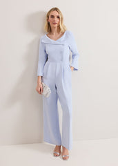 Sienna Tux Jumpsuit - Blue