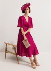 Abbie Textured Dress - Pink