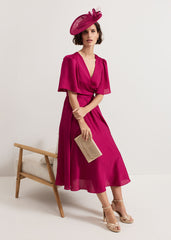 Abbie Textured Dress - Pink