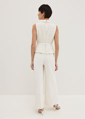 Ruby Sequin Tailored Jumpsuit - Ivory