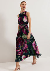Molly Silk Mix Dress - Multi