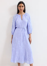 Liona Floral Dress - Blue