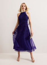 Georgie Beaded Dress - Purple