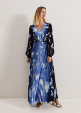 Annie Floral Maxi Dress - Blue
