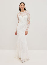 Aneeta Lace Wedding Dress - Ivory