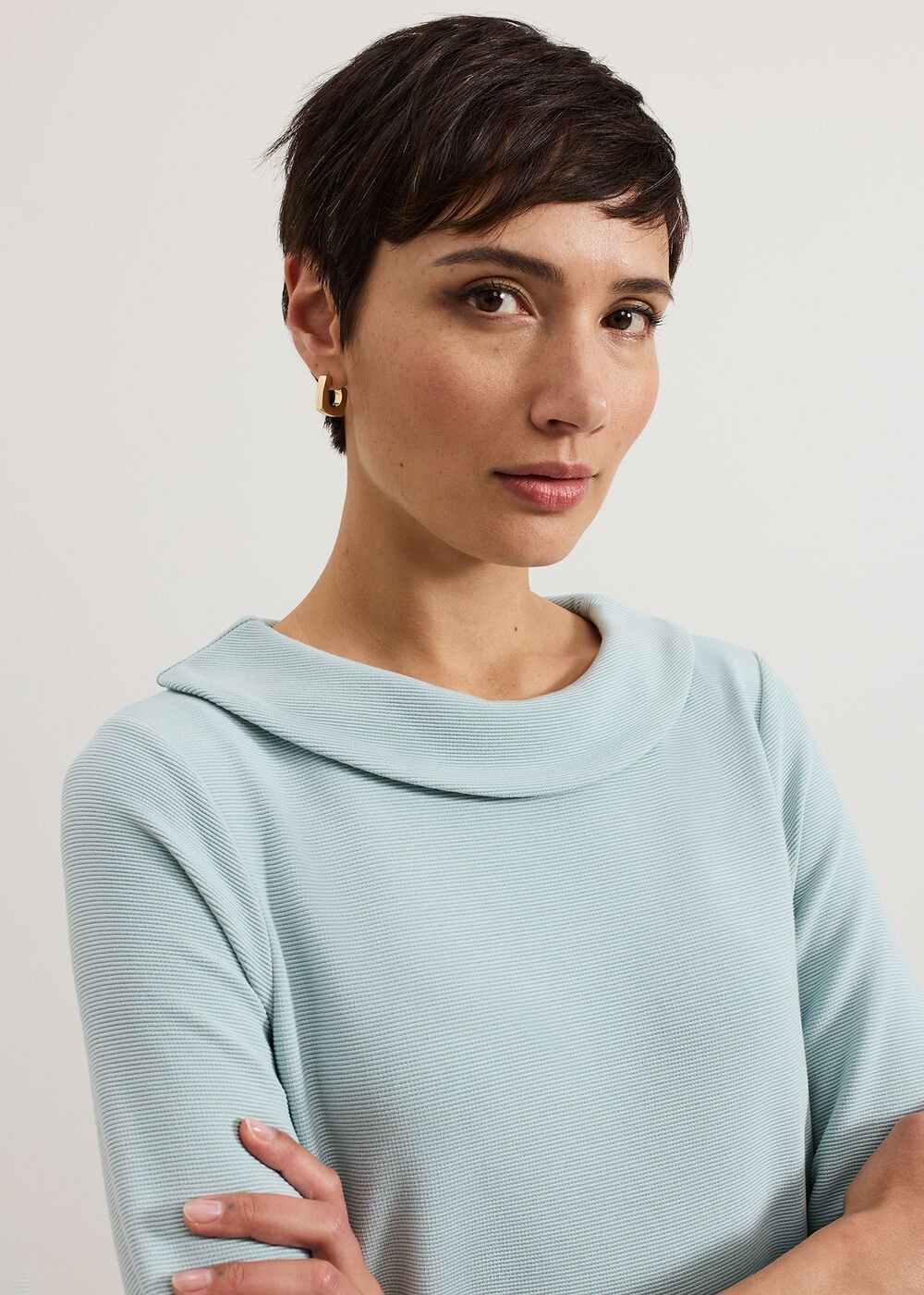 Remy Textured Top - Eau De Nil