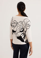 Petite Poppie Top - Black/Ivory
