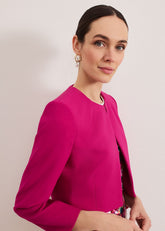 Phoebe Crop Jacket - Pink