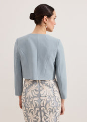 Phoebe Crop Jacket - Eau De Nil
