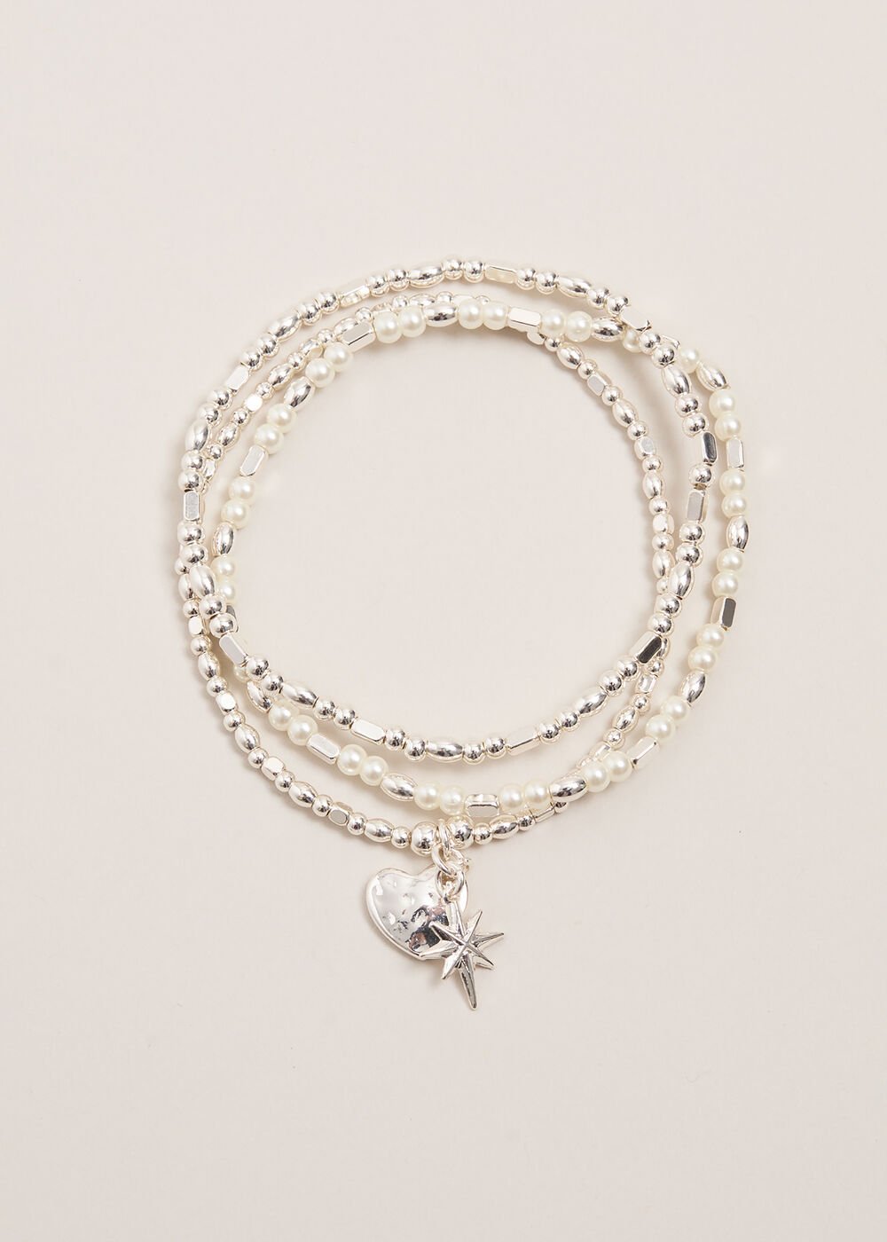 Beaded Bracelet - Silver