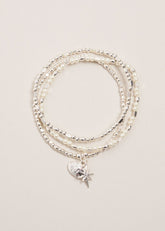 Beaded Bracelet - Silver