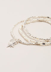 Beaded Bracelet - Silver